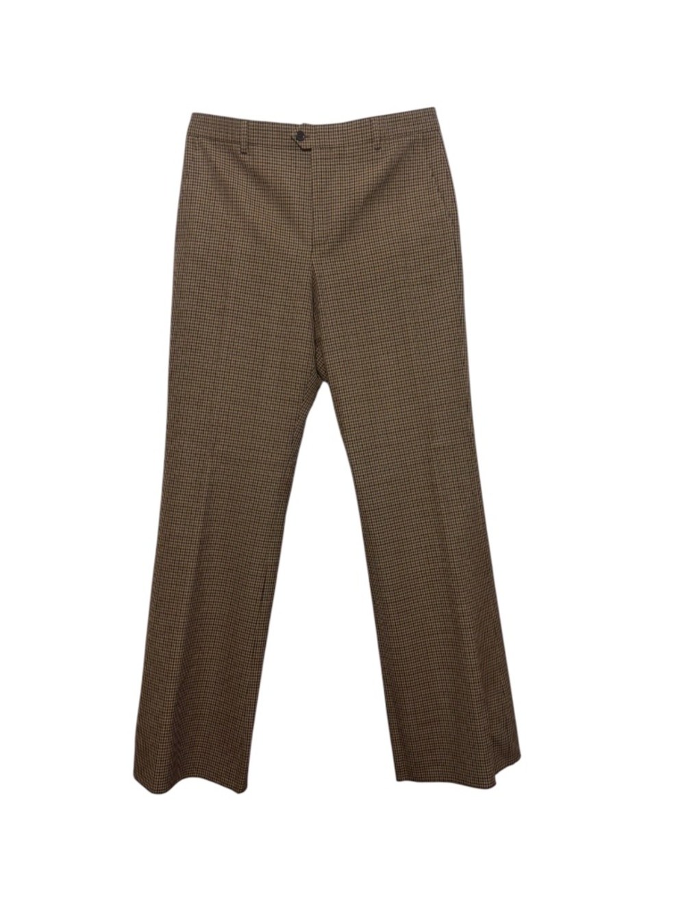 CELINE Bootcut Pants in Checked Wool in Brown Size 50/ US 34 MENS